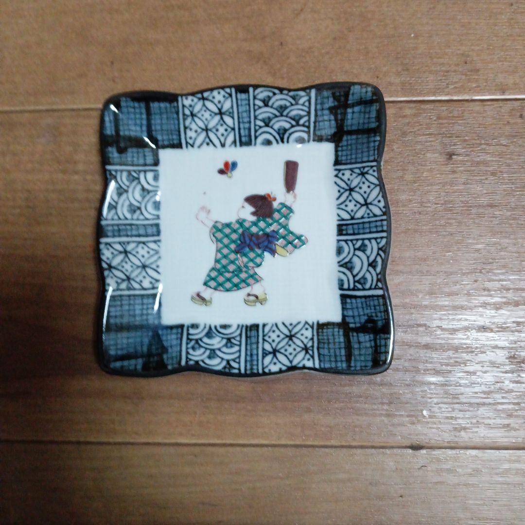 .580.九谷焼の銘々皿×５枚