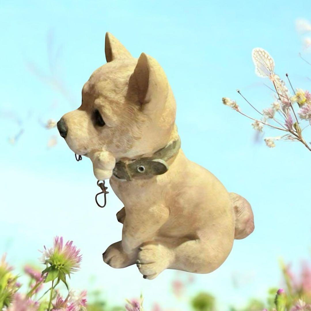 犬置物 柴犬 ガーデン オーナメント お座り犬 ビンテージ アンティーク
