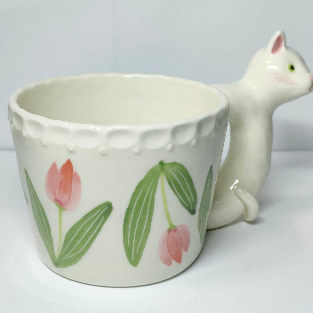 【新品】Sugar Poppo 飛び出す　猫カップ　チューリップ シュガーポッポ