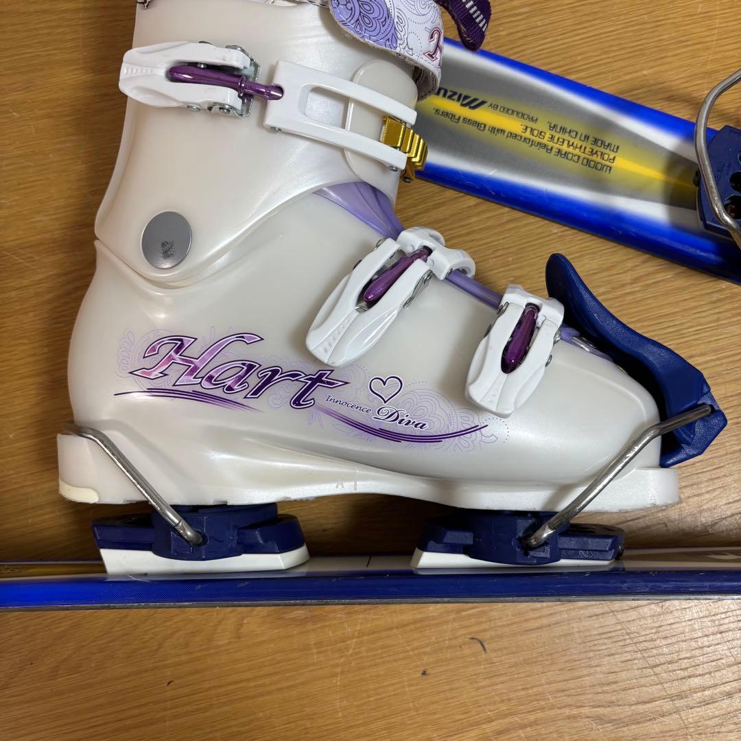 レディースショートスキーセット　Mizuno 90cm Hart 24cm