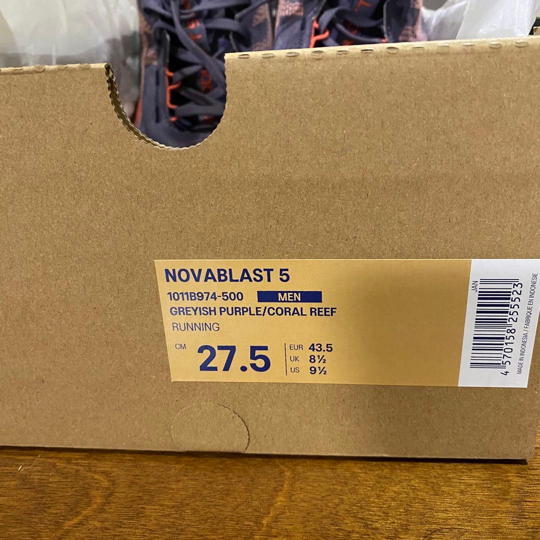 アシックス NOVABLAST 5 27.5cm ノヴァブラスト5