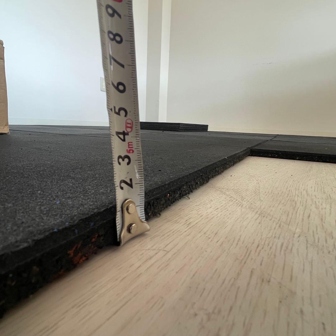 【5枚セット】トレーニングゴムマット 50cmx50cm×1.5cm