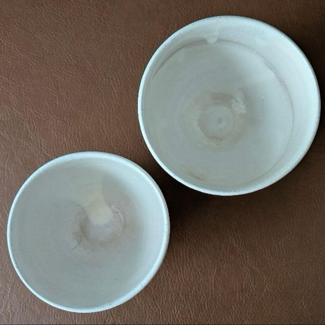 島るり子 粉引 飯碗 カフェオレボウル 茶碗 作家物 美品