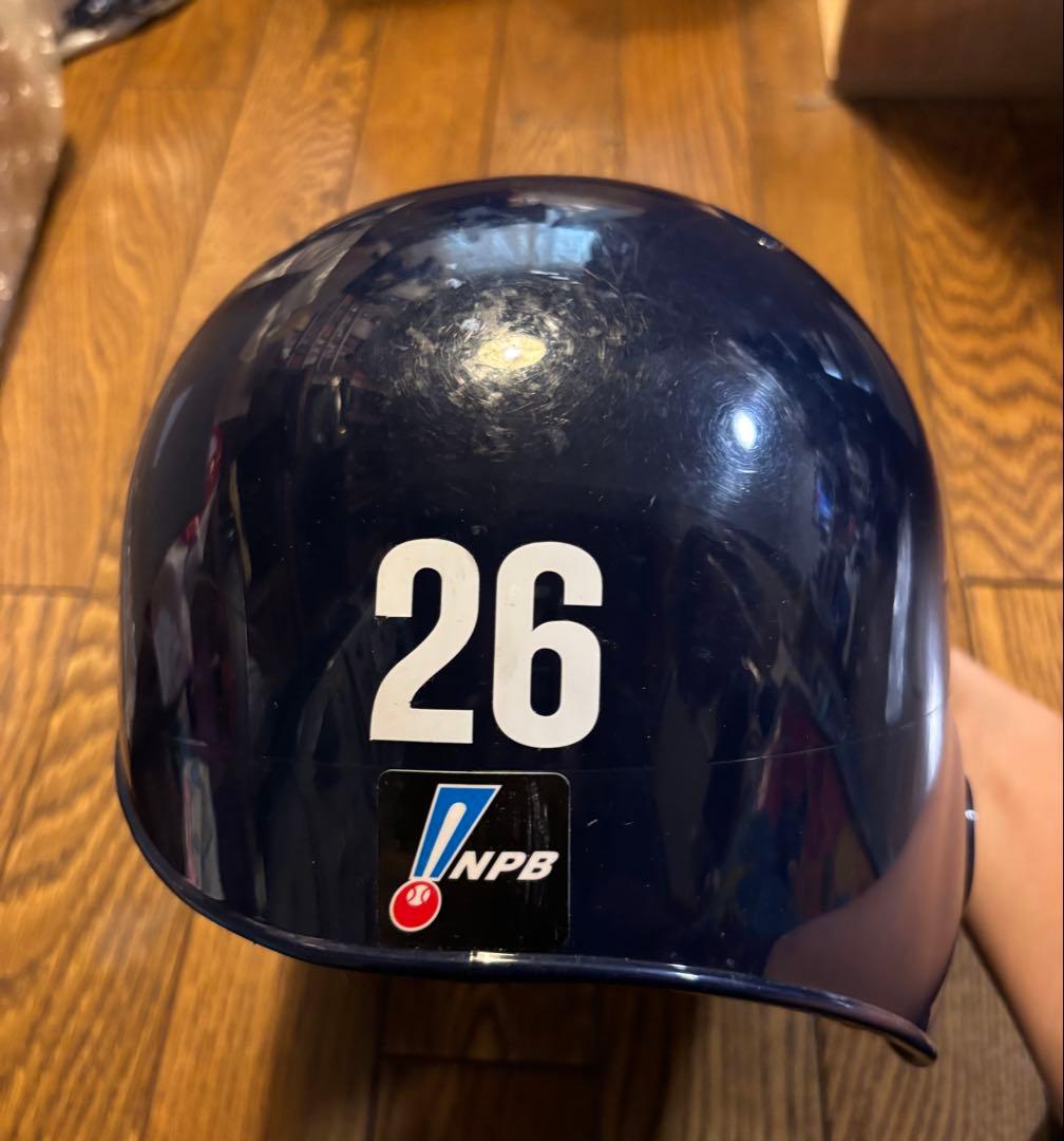 NPB 横浜ベイスターズ佐伯選手　実使用ヘルメット 26