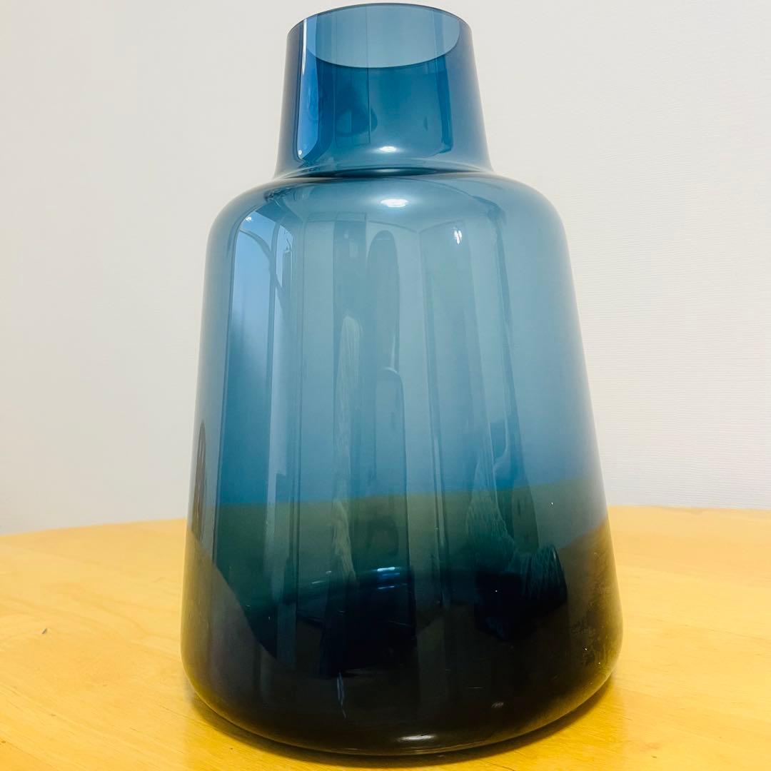 新品　花瓶　ホルムガード フローラ フラワーベース 24cm ターコイズ　ブルー