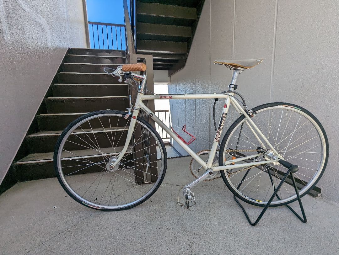 自転車　パナソニックのロードをピストに