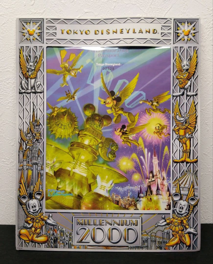 ★TDL★2000年★ミレニアムパスポート＆記念フレームセット★