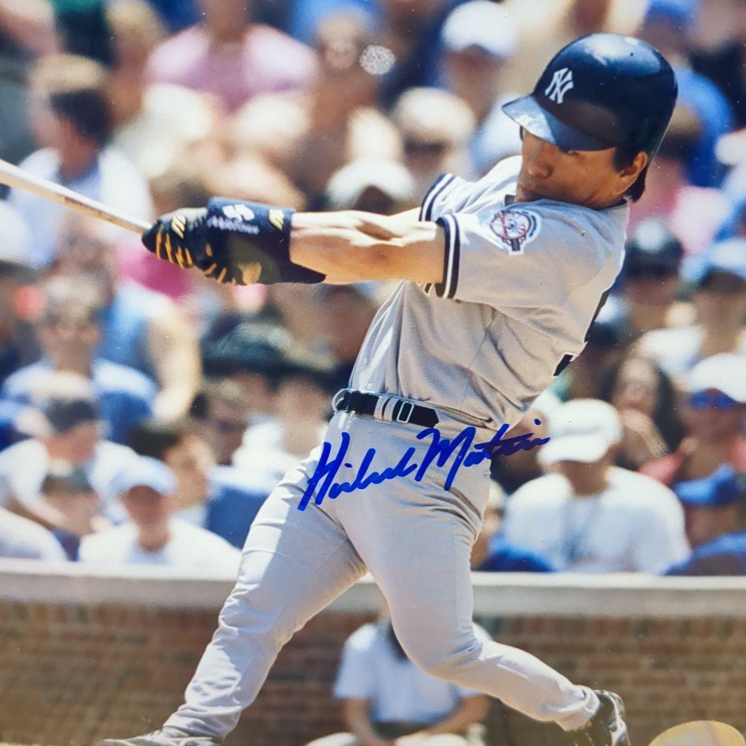 松井秀喜 直筆サイン入りフォト ニューヨーク・ヤンキース