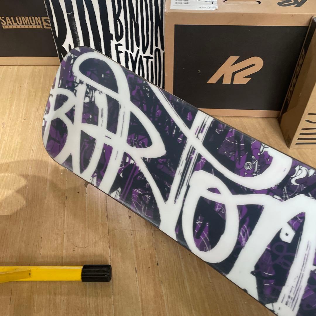 BURTON×K2　バートン　ワイドモデル　バインディング付スノーボードセット