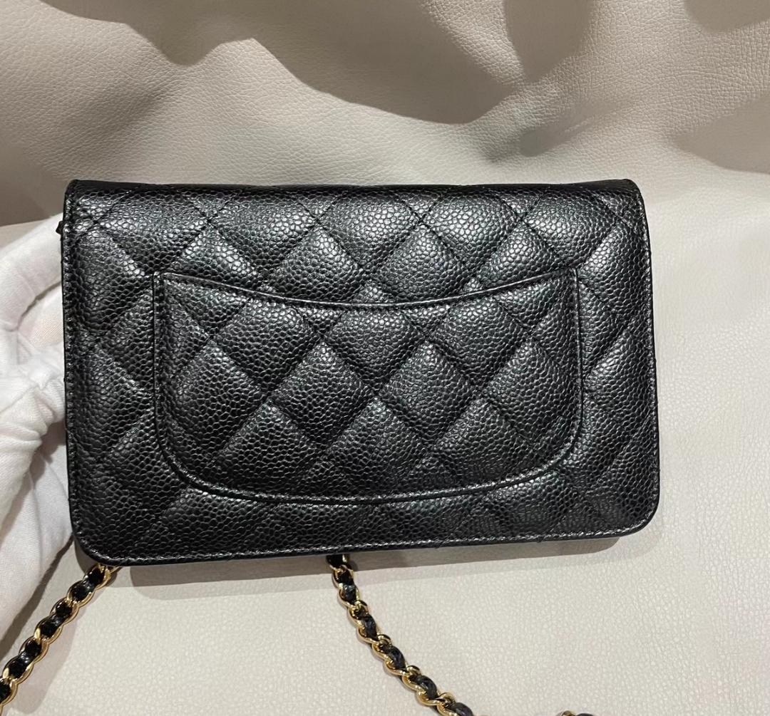 CHANEL デニム スパンコール チェーンショルダーバッグ ブルー
