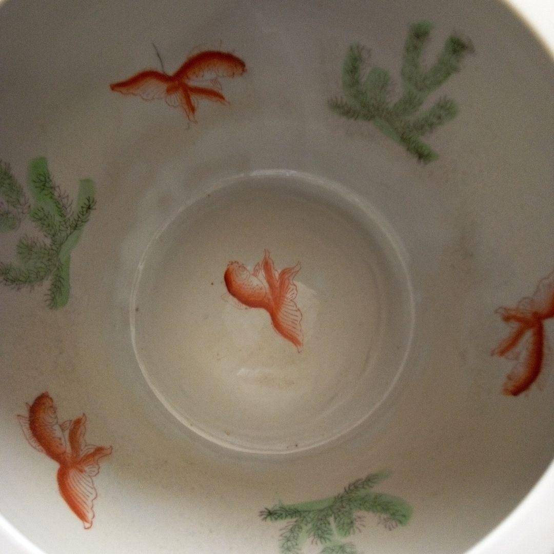 陶器　鉢　植木カバー　金魚鉢　火鉢　シノワズリ　工芸品