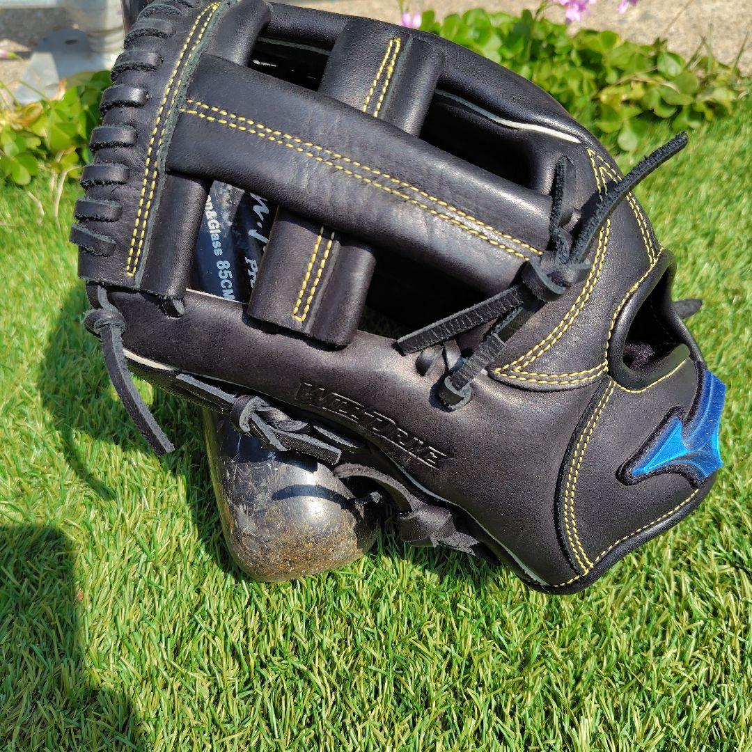 Mizuno 軟式グローブ 黒　美品です