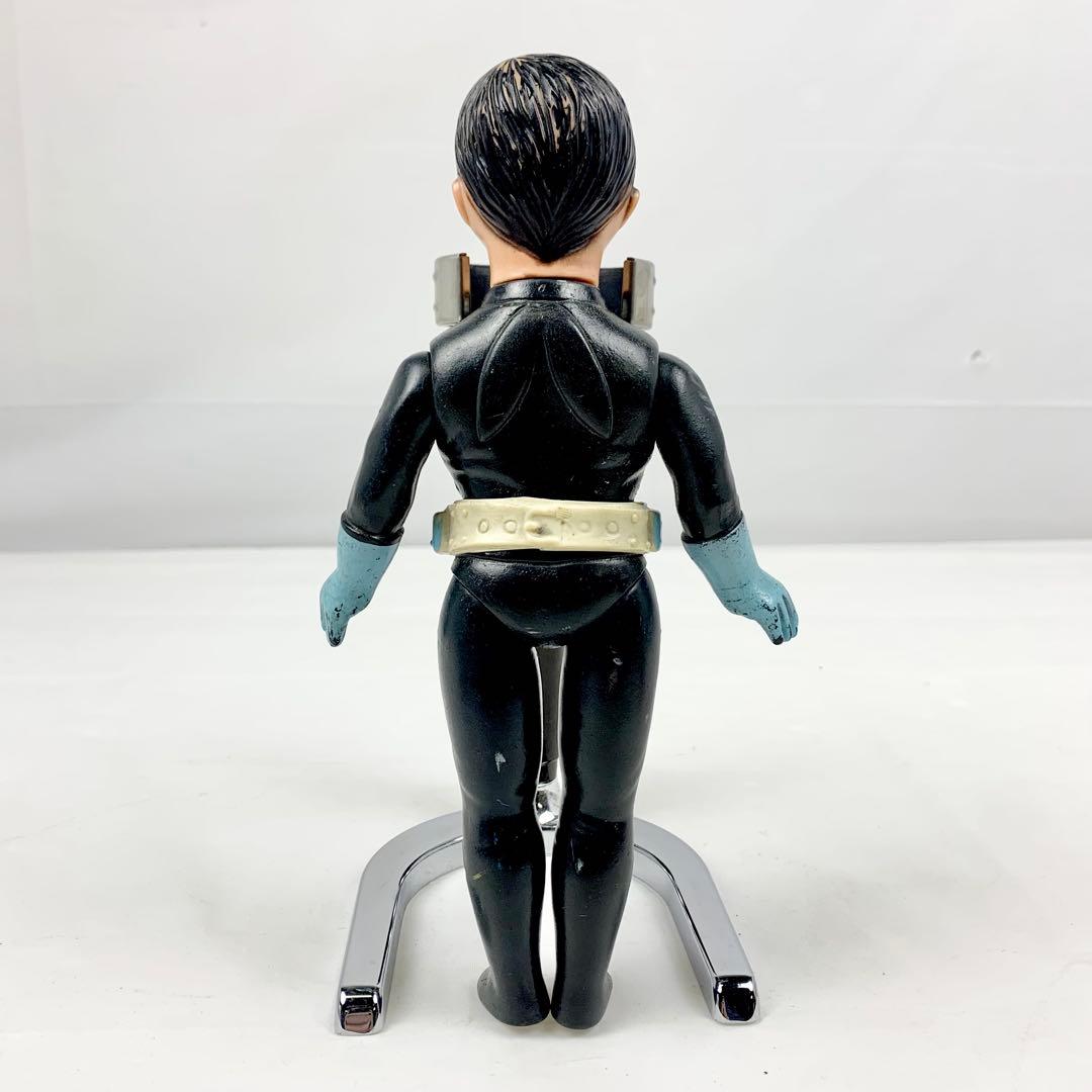 《当時物》Bandi/旧バンダイ/仮面ライダー/1号/面取れ/ソフビ/昭和レトロ
