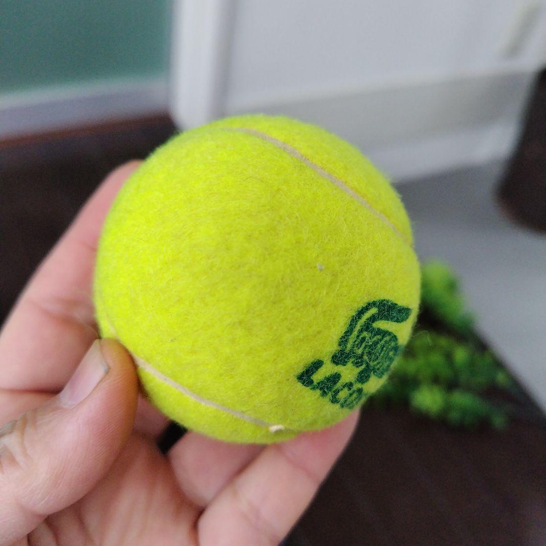 【ヴィンテージ文字ワニロゴ】LACOSTE テニスボール4個セット開封済