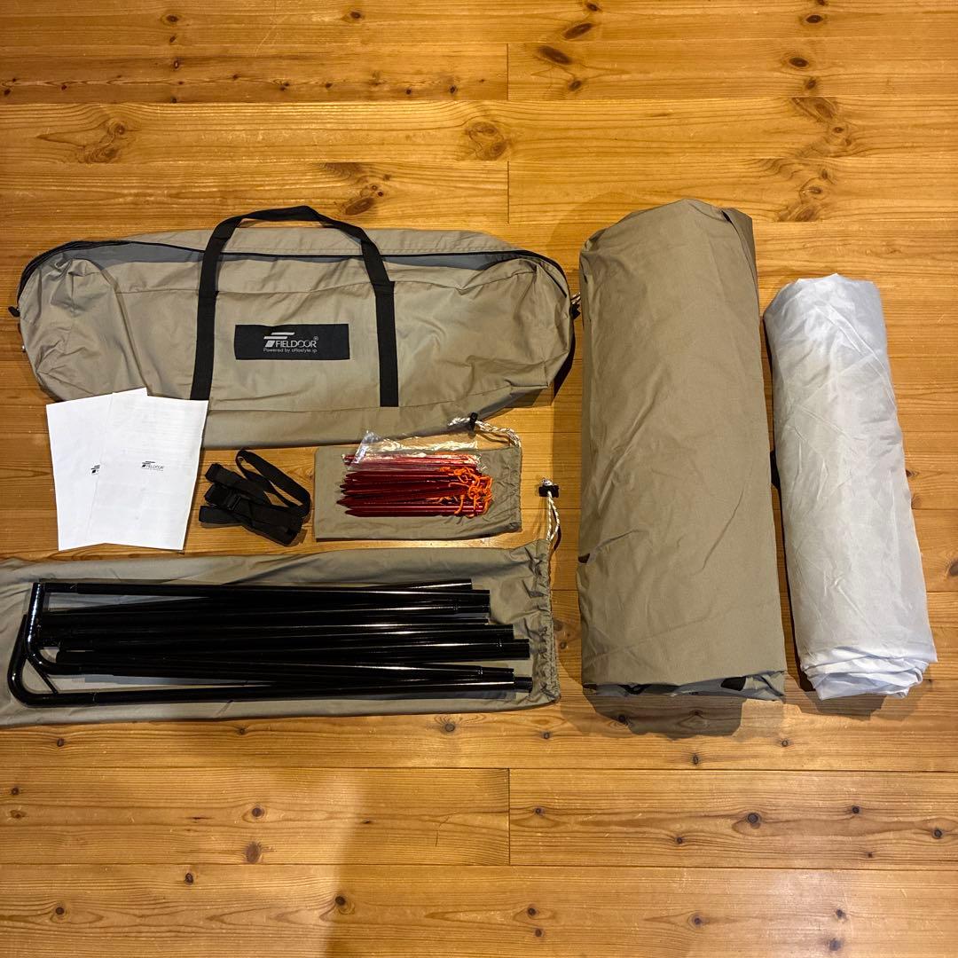 FIELDOOR パップテント320 TC サイドウォール付属