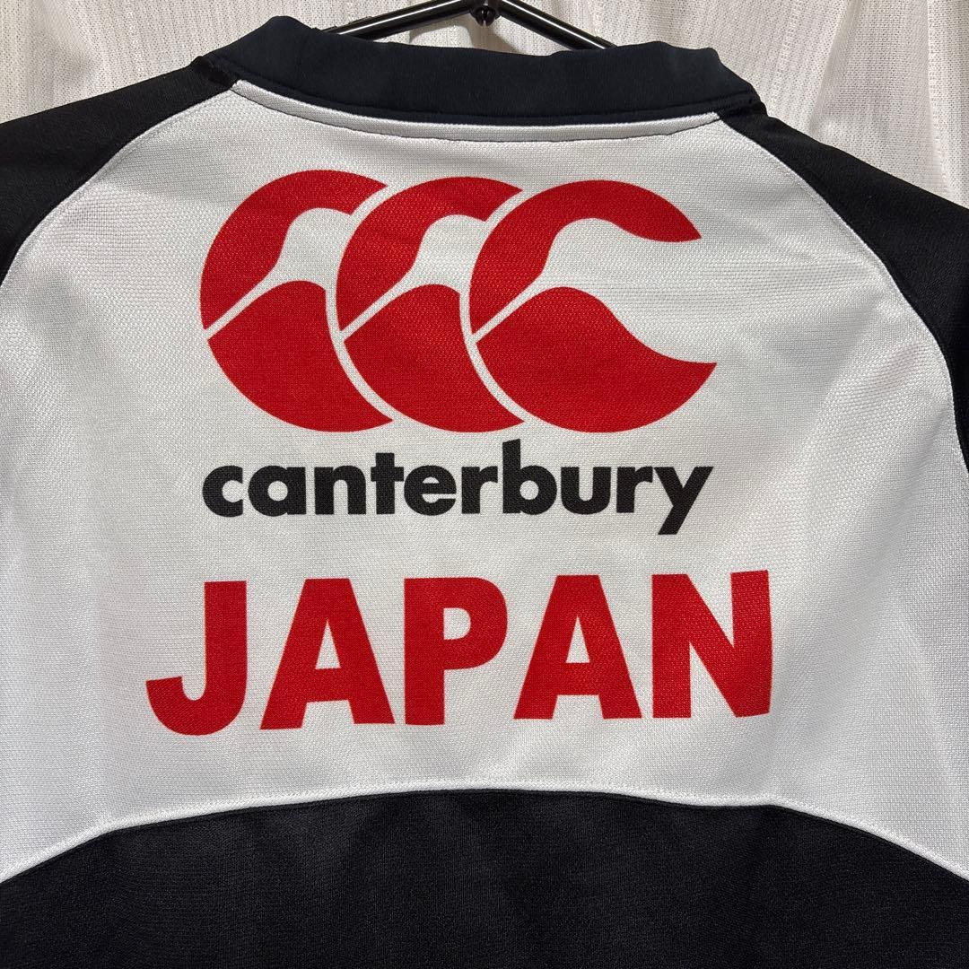 canterbury ラグビーシャツ 黒/白