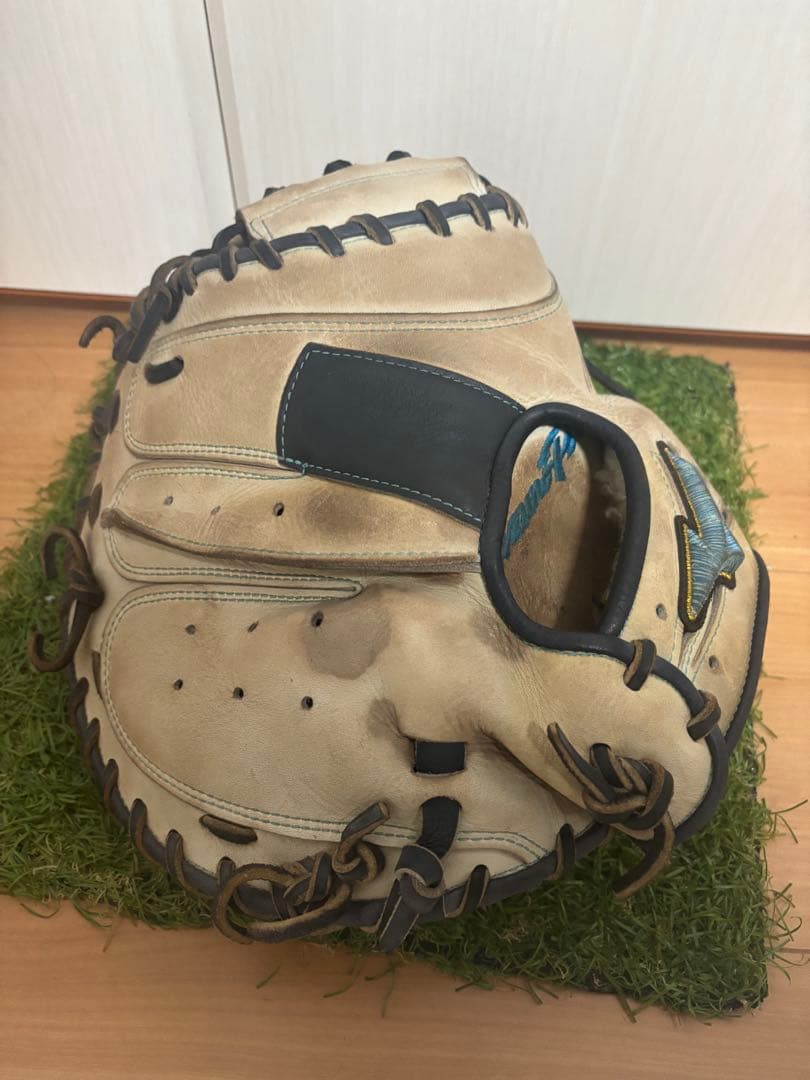 日本製　波賀ジャパン　ミズノプロ ダイバーシティブルー　キャッチャーミット