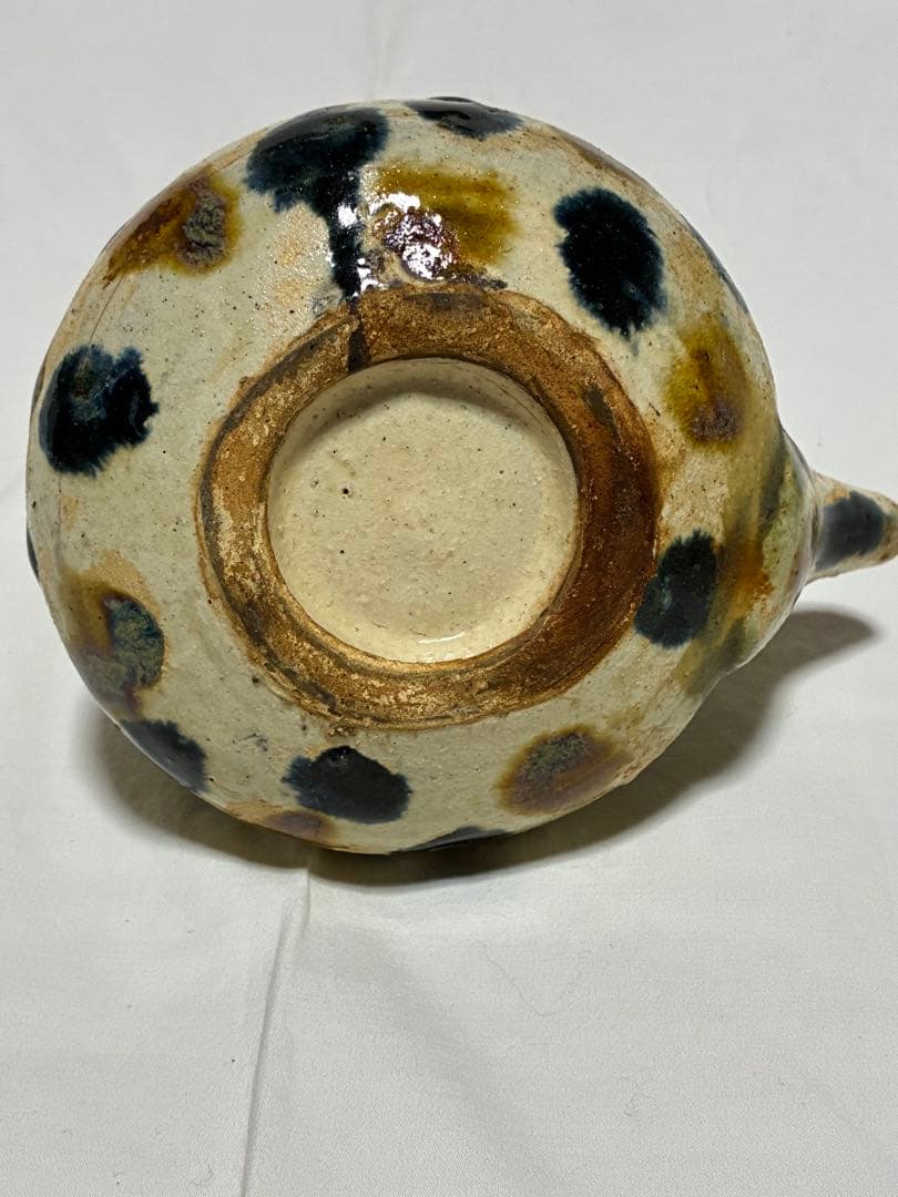 壺屋焼　琉球陶器　急須　土瓶　作者不明　金城次郎？　琉球焼　骨董　アンティーク
