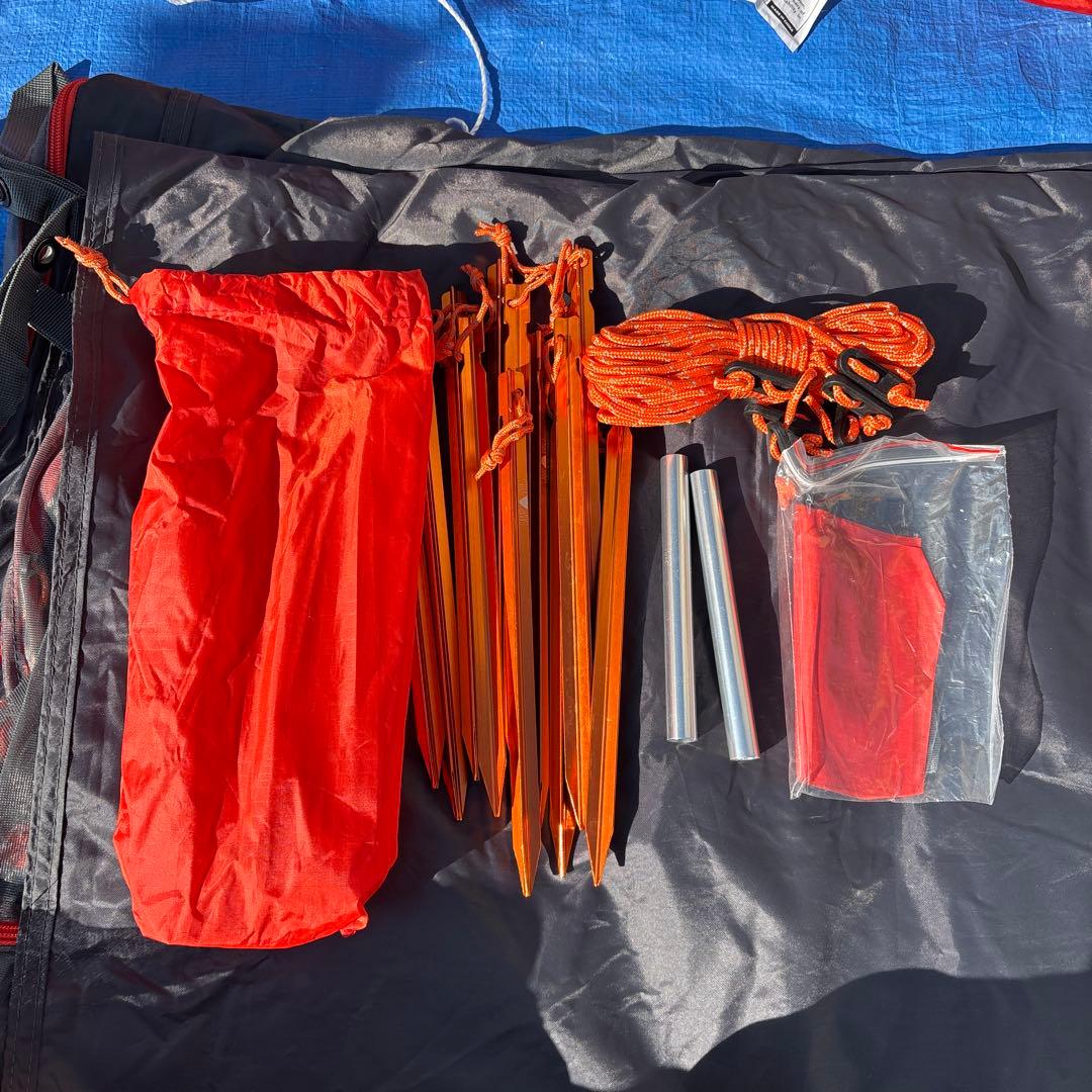 美品　POLeRポーラー　ONEMAN TENT 軽量　簡易設営　オレンジ　ソロ
