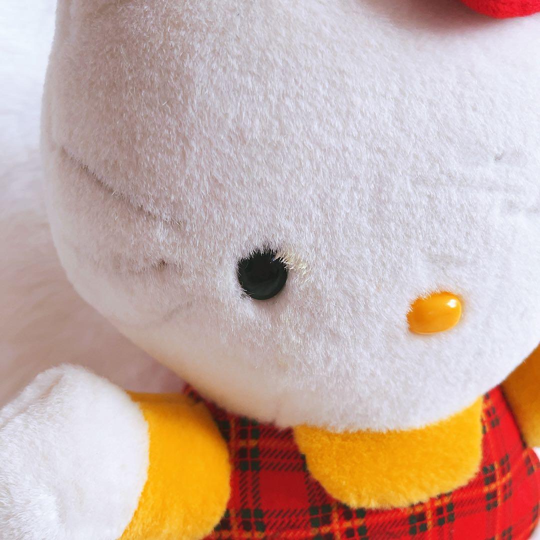 希少レア　ハローキティ　ぬいぐるみ　レトロ　当時品　サンリオ