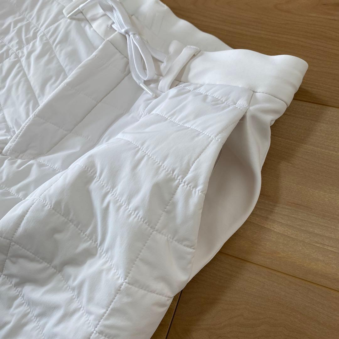 adidas COLD .RDY 撥水キルトコンビネーション ジョガーパンツ　白