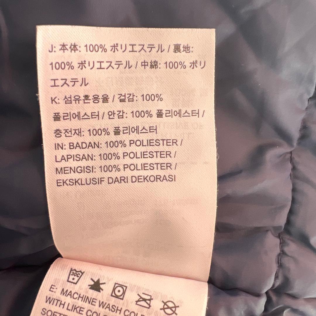 Nike ネイビー ベンチコート フード付き ロングジャンパー
