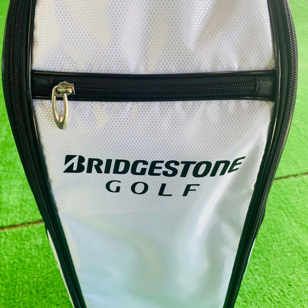 【新品】BRIDGESTONE　ブリヂストン　キャディバッグ　ゴルフ　白黒赤