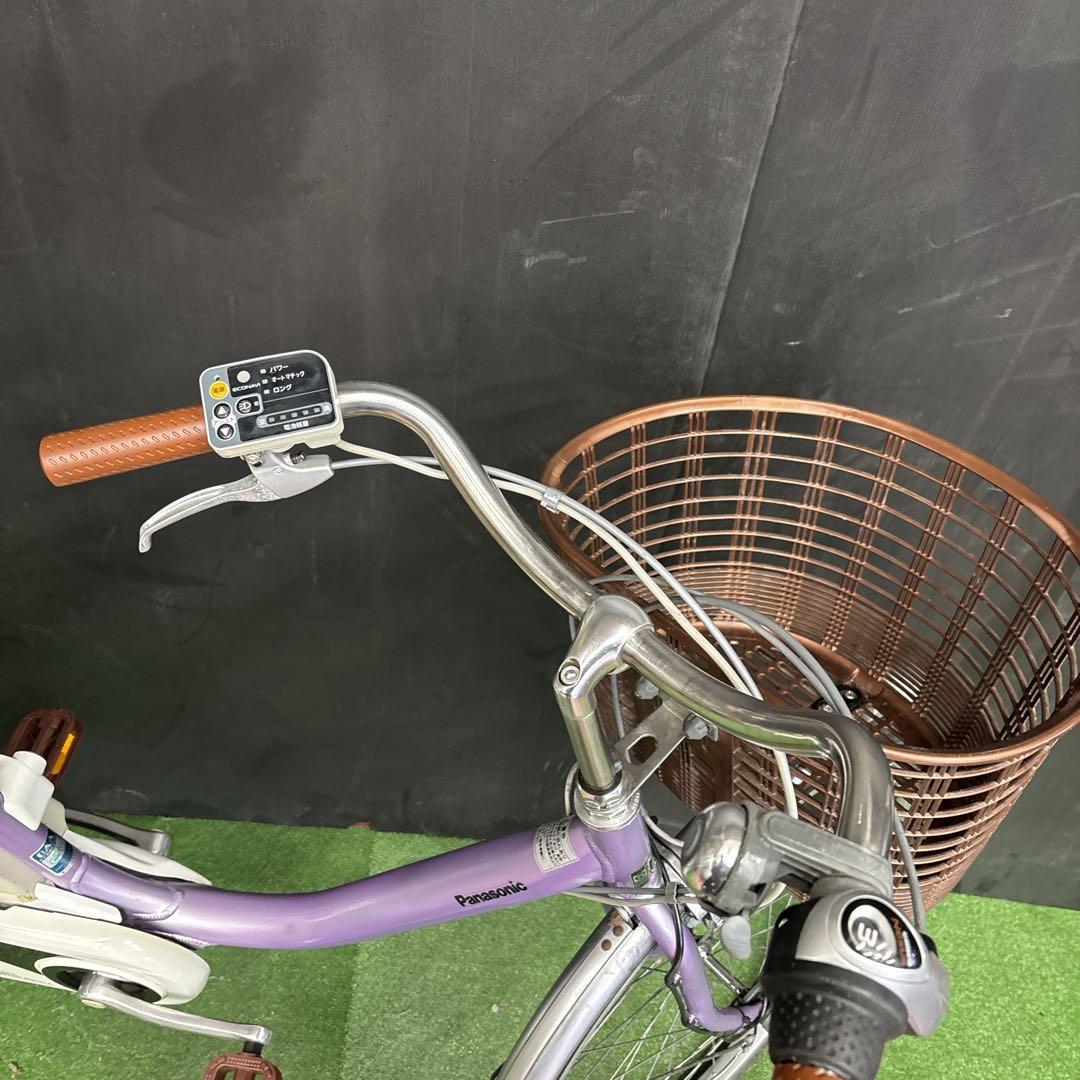 電動自転車 Panasonic Lithium vivi パープル 45★