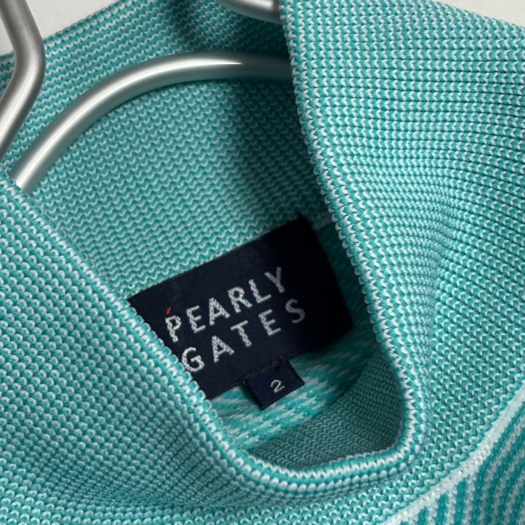 PEARLY GATES　パーリーゲイツ　バイアスジャガードハイネックセーター