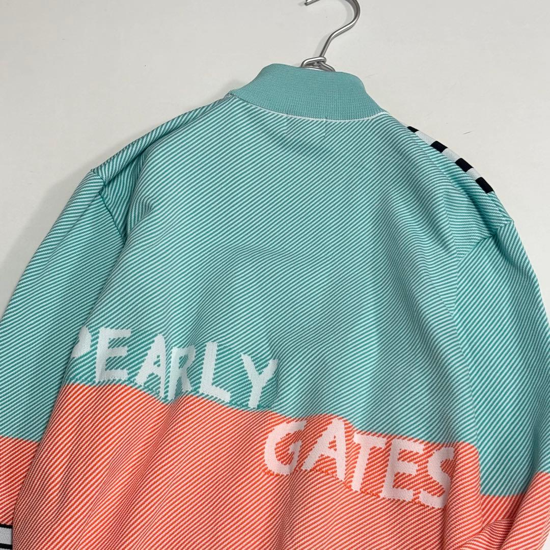 PEARLY GATES　パーリーゲイツ　バイアスジャガードハイネックセーター