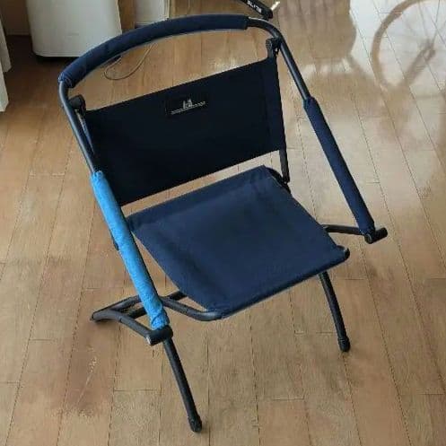 小川テント ogawa ハイ&ロー2ウェイチェア 中古　ブルー×ネイビー