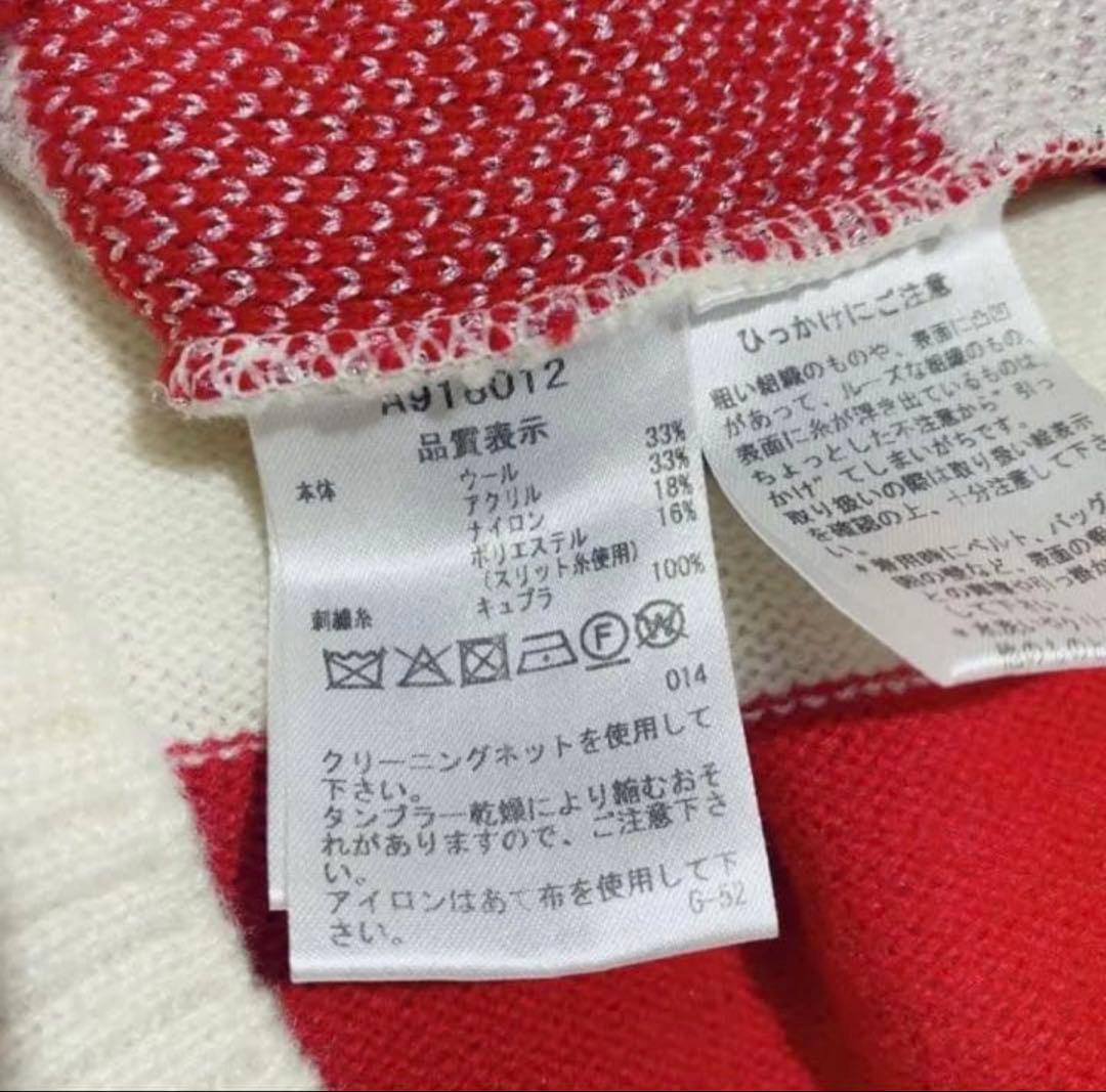 アルチビオ タートルネックセーター 38 M ゴルフ レディース 赤白