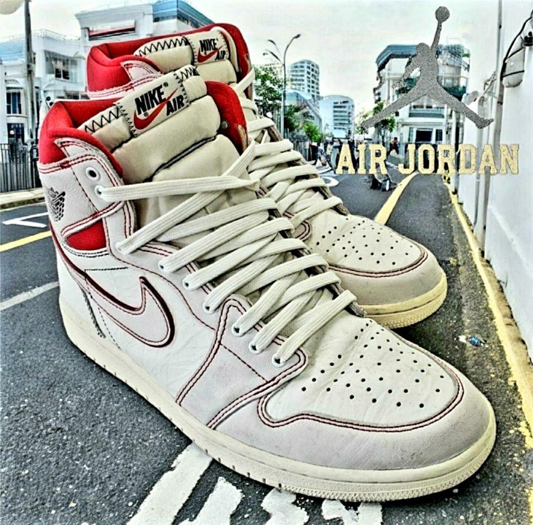 NIKEエアジョーダンレトロOGファントム/University Red29.0