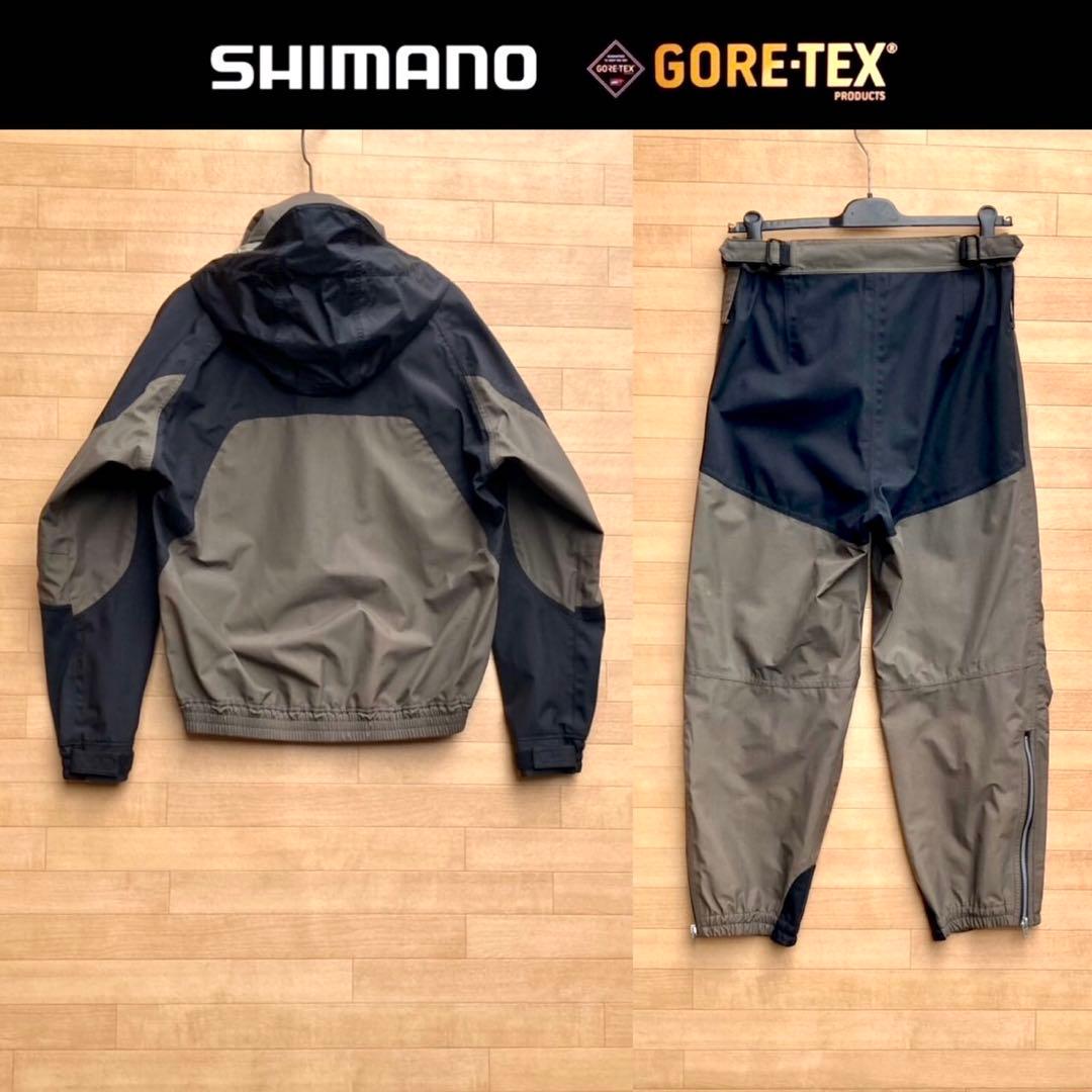 LSサイズ シマノ ゴアテックス レインスーツ フィッシングスーツ