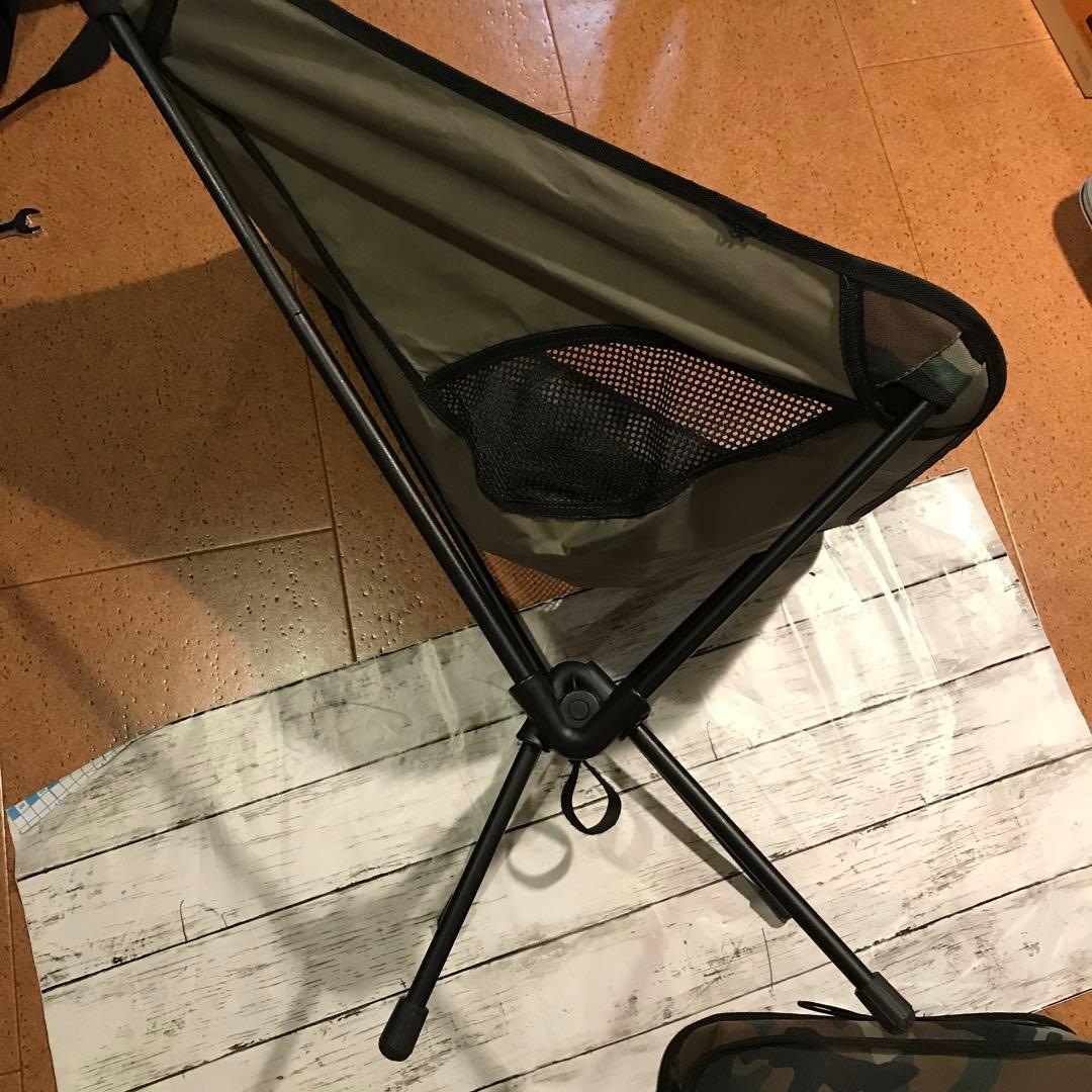 アウトドアチェア⭐️カモフラ⭐️迷彩⭐️ヘリノックスタイプ⭐️美品⭐️
