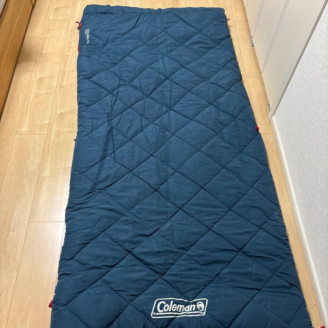 Coleman ネイビー キルティングブランケット