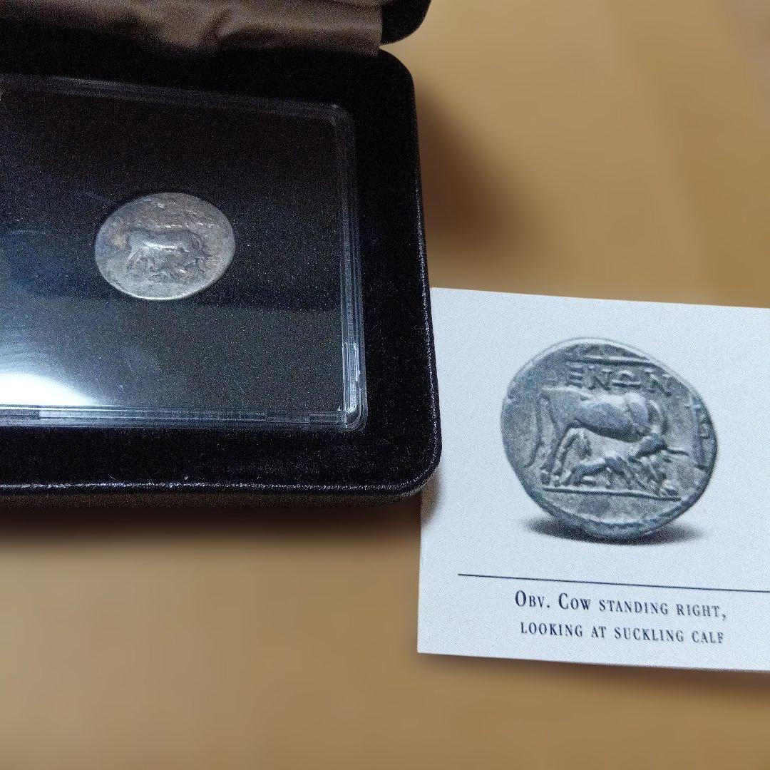 保証書付き　古代ギリシャ紀元前200‐30年　イリュア　ドラクマ銀貨