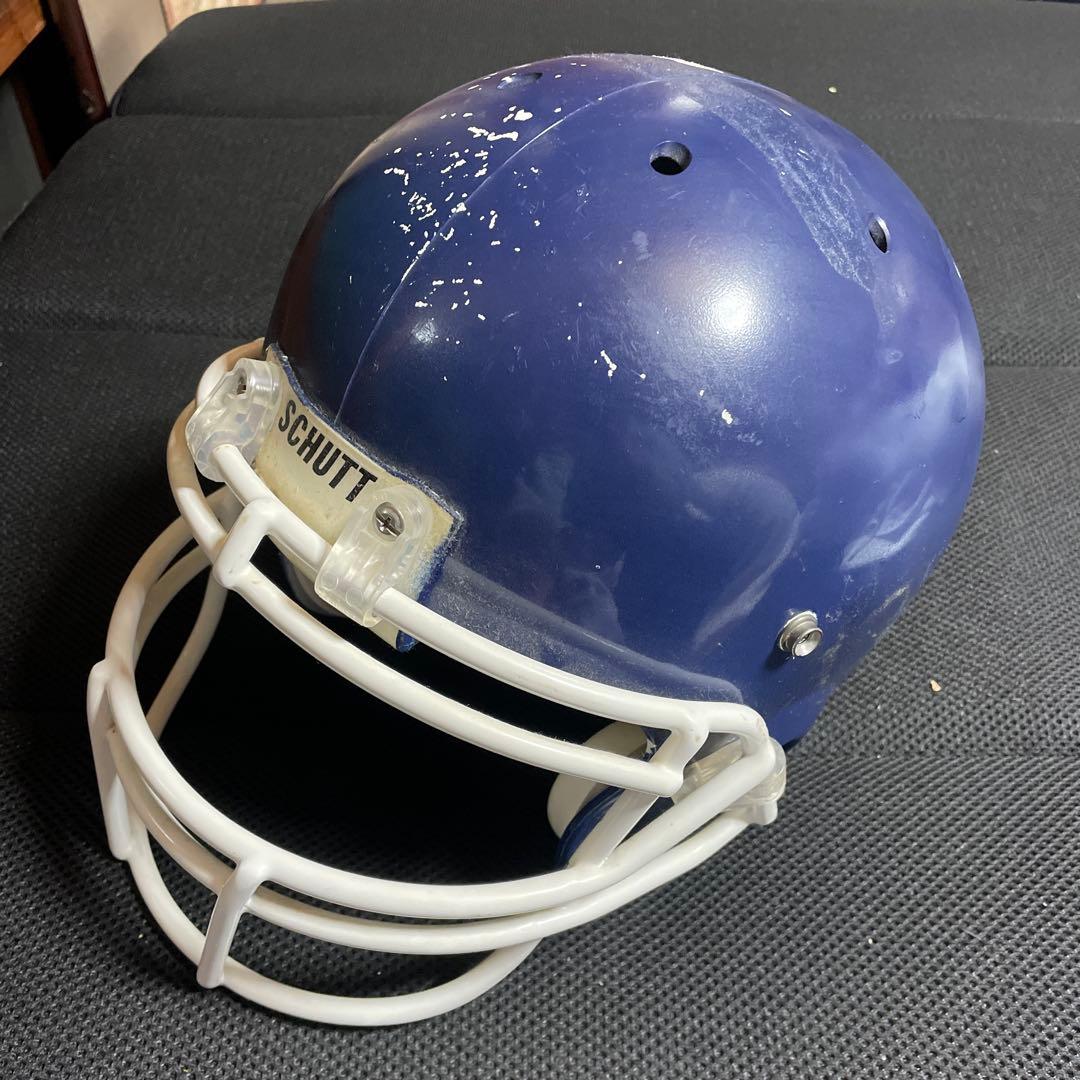 Schutt Mサイズアメリカンフットボール ヘルメット ブルー　2.3回使用