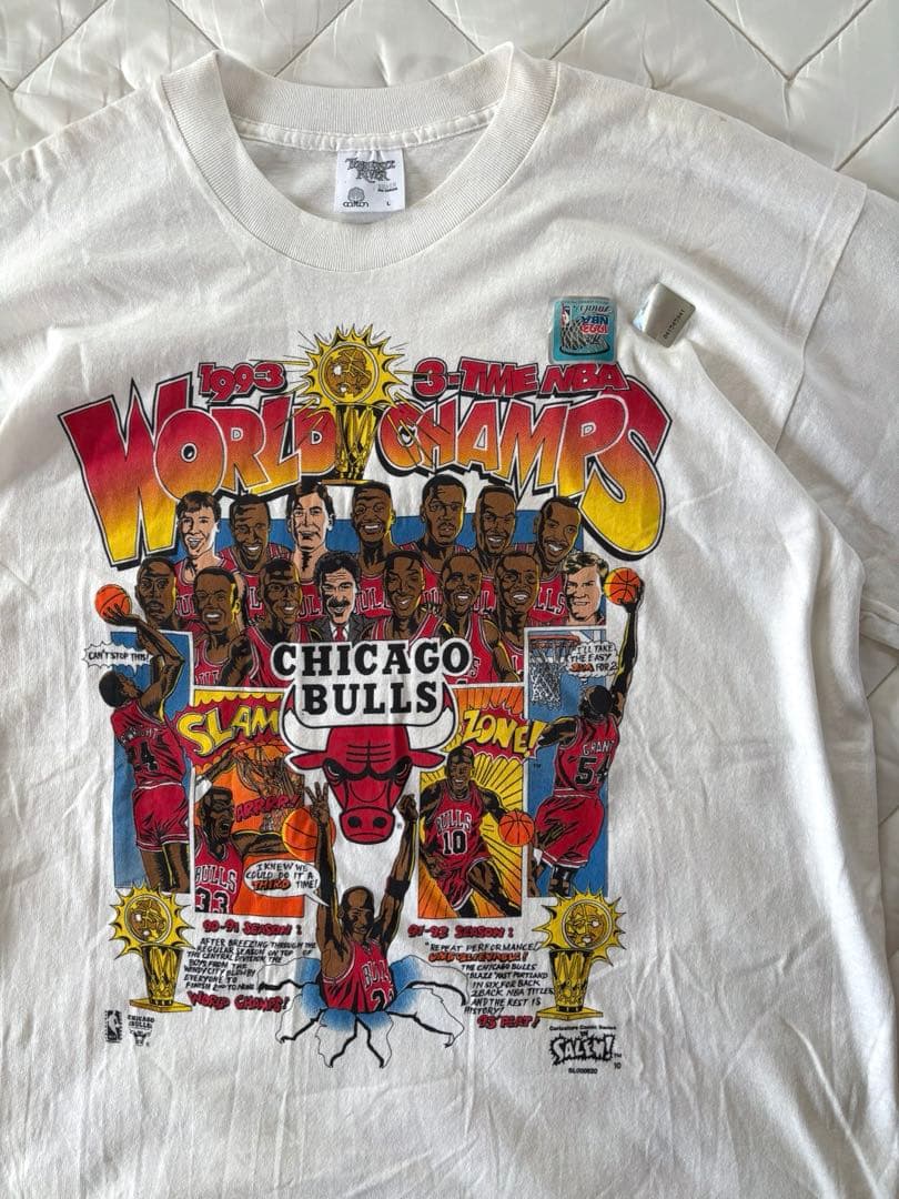 DEAD！ブルズ 90's スリーピート tシャツ vintage jordan