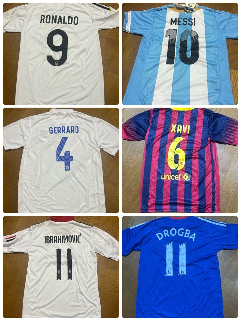 サッカーユニフォーム　6枚まとめ売り