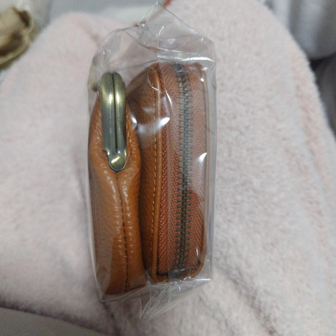スヌーピー　がま口ポシェット　キャメル
