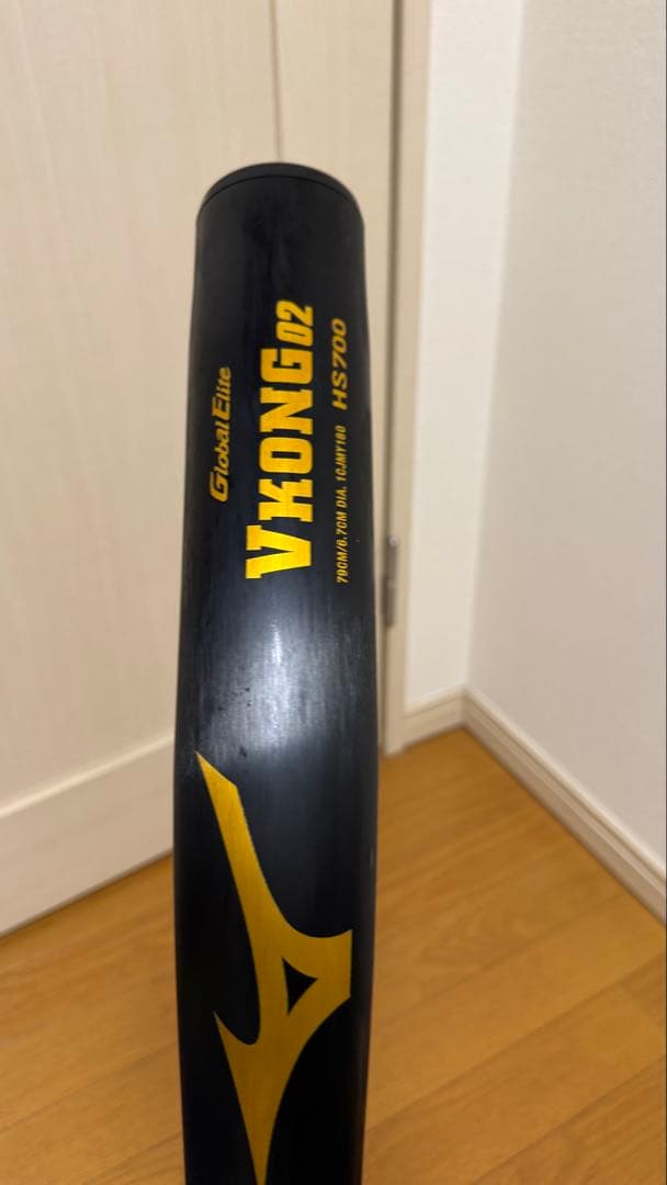 新品　ミズノ　Ｖコング02 軟式　79センチ　ミドルバランス　ブラック