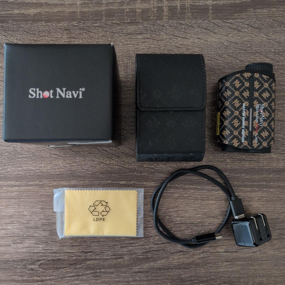 【ほぼ未使用】shot navi　マスターバニーエディションコラボ　ゴルフ距離計