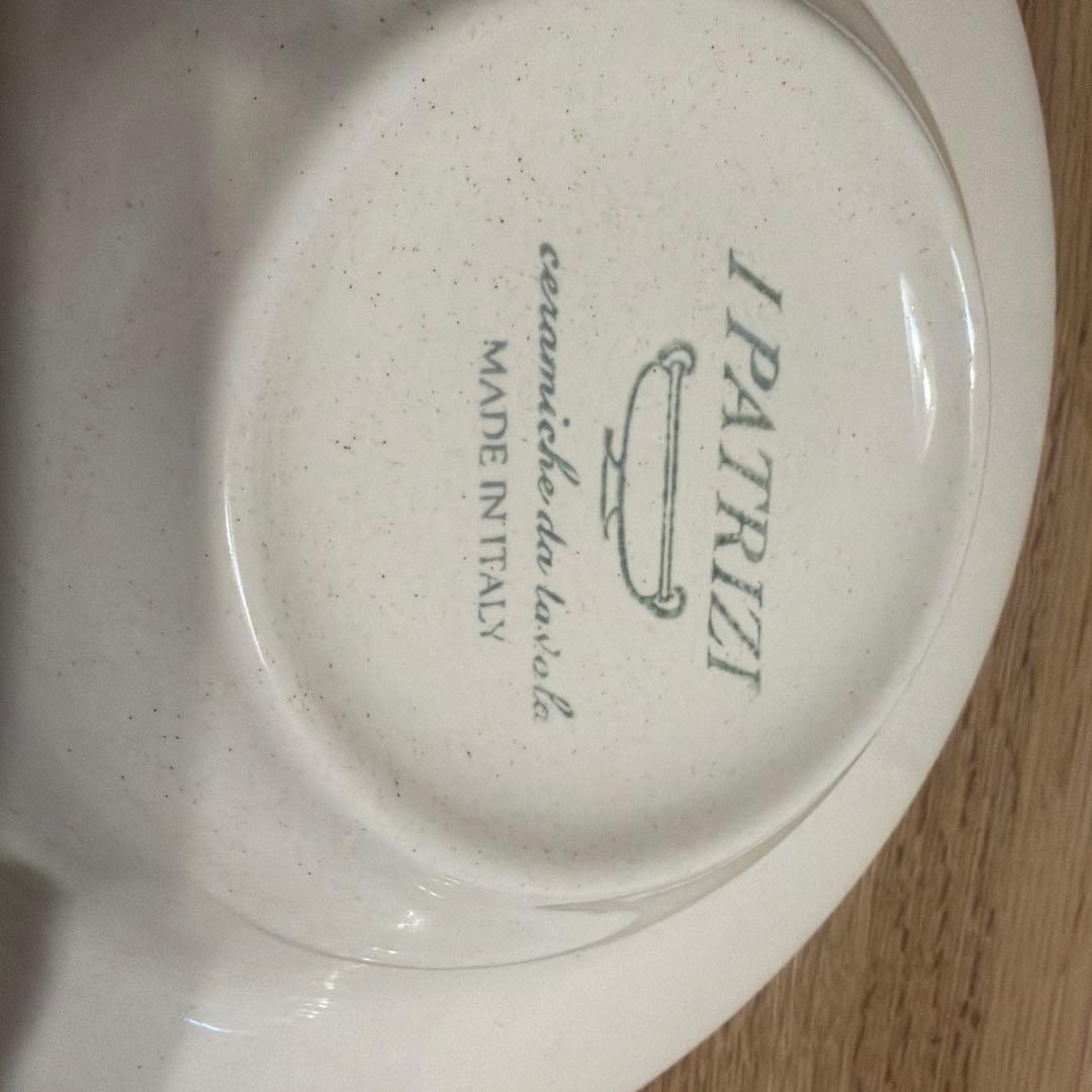 I PATRIZI ホワイト皿 2枚セット