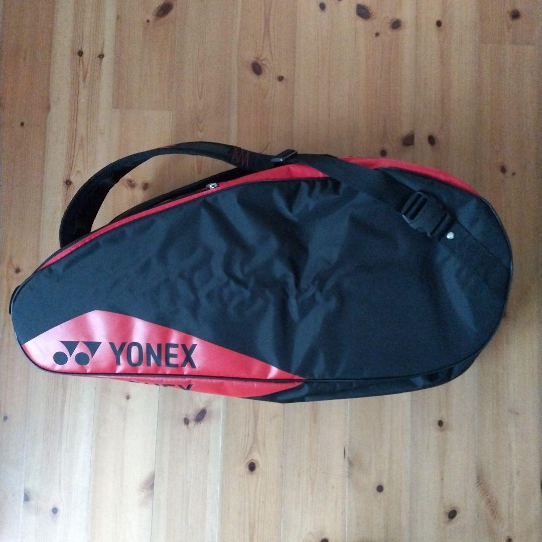 美品 YONEX ヨネックス テニス バドミントン ラケットバッグ 黒/赤