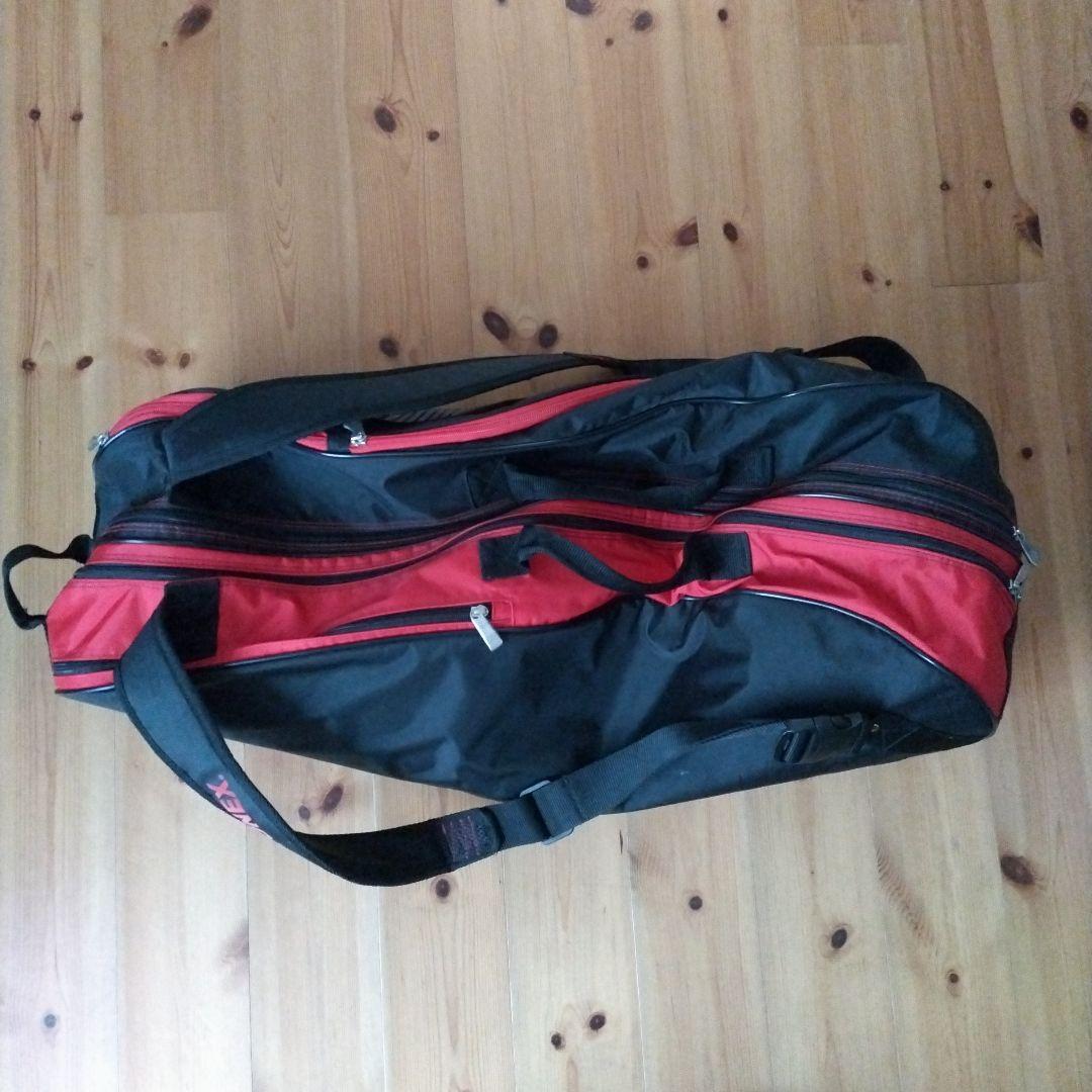 美品 YONEX ヨネックス テニス バドミントン ラケットバッグ 黒/赤