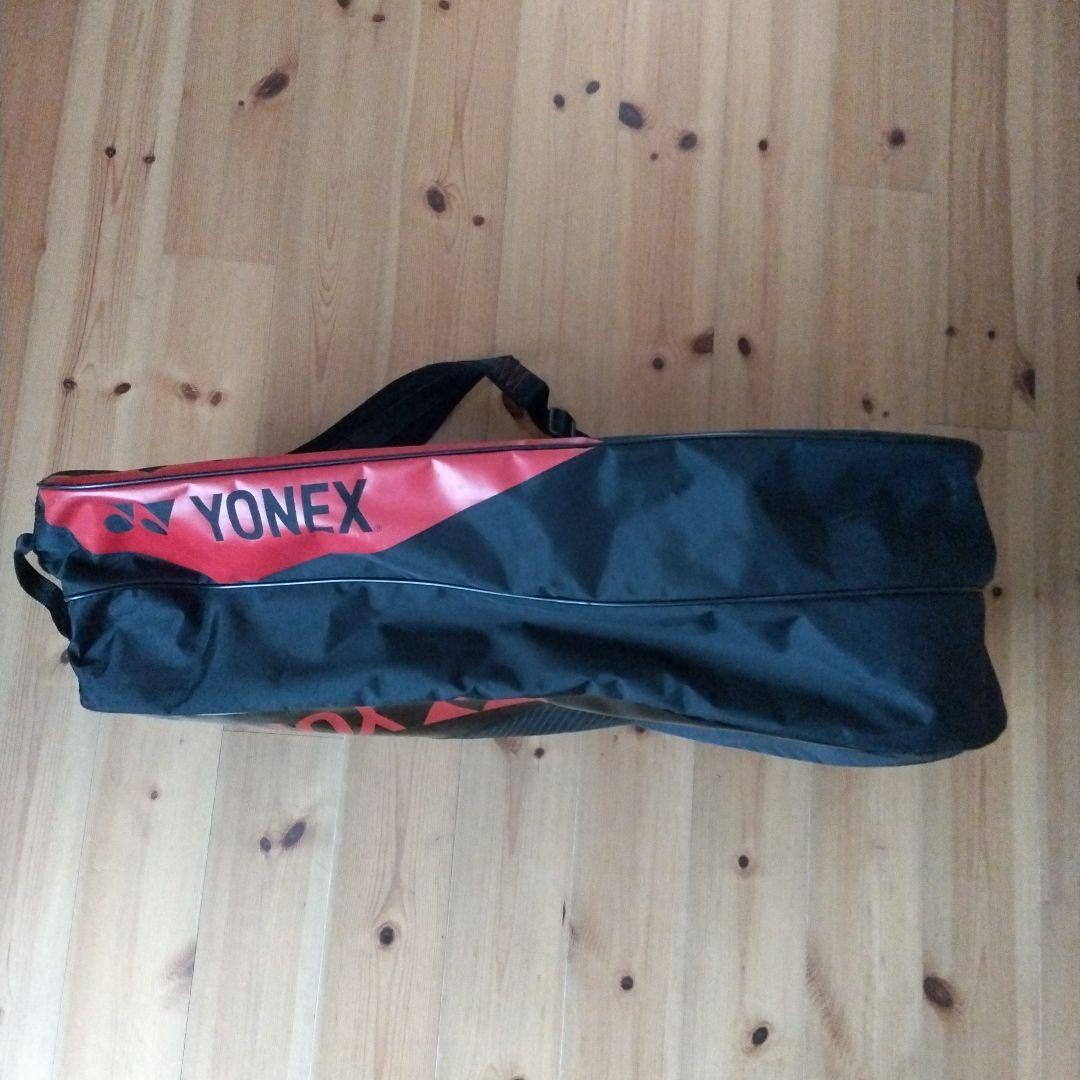 美品 YONEX ヨネックス テニス バドミントン ラケットバッグ 黒/赤