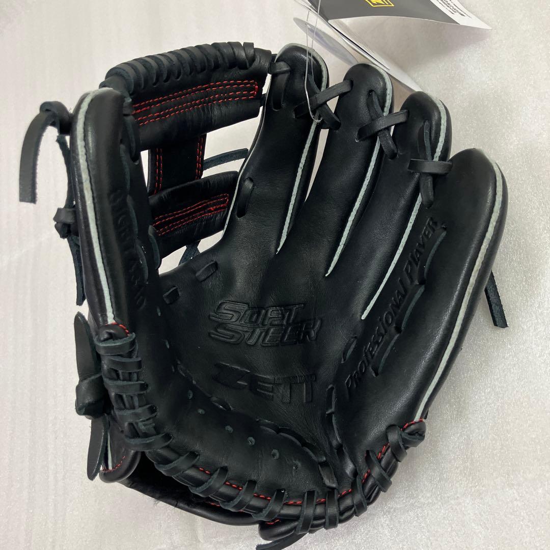 未使用　ゼット　少年軟式グローブ　ソフトステア　オールラウンド用　ブラック　SS