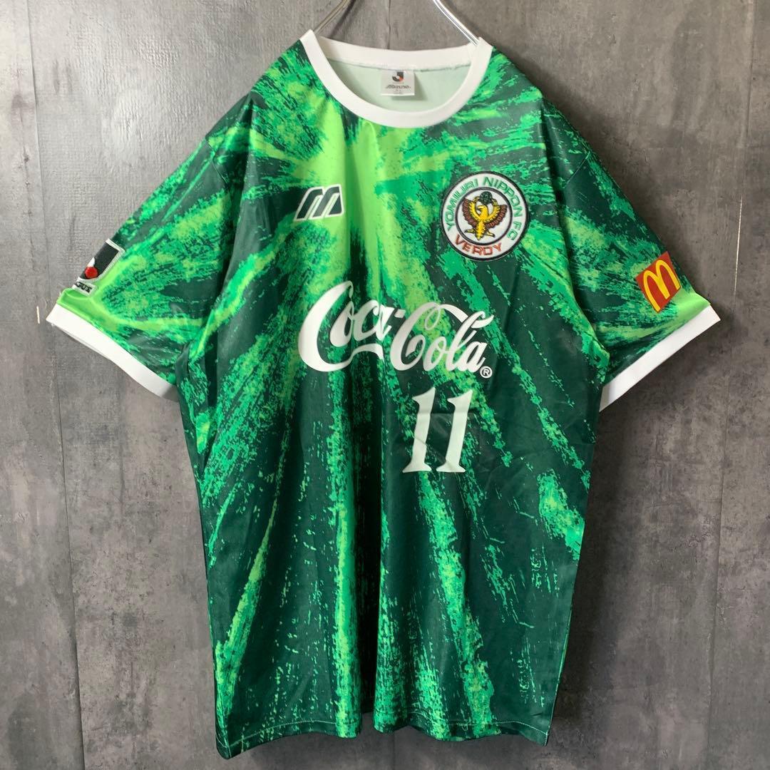 【★三浦カズ】 古着 サッカー ヴェルディ 94年 レトロ ユニフォーム L