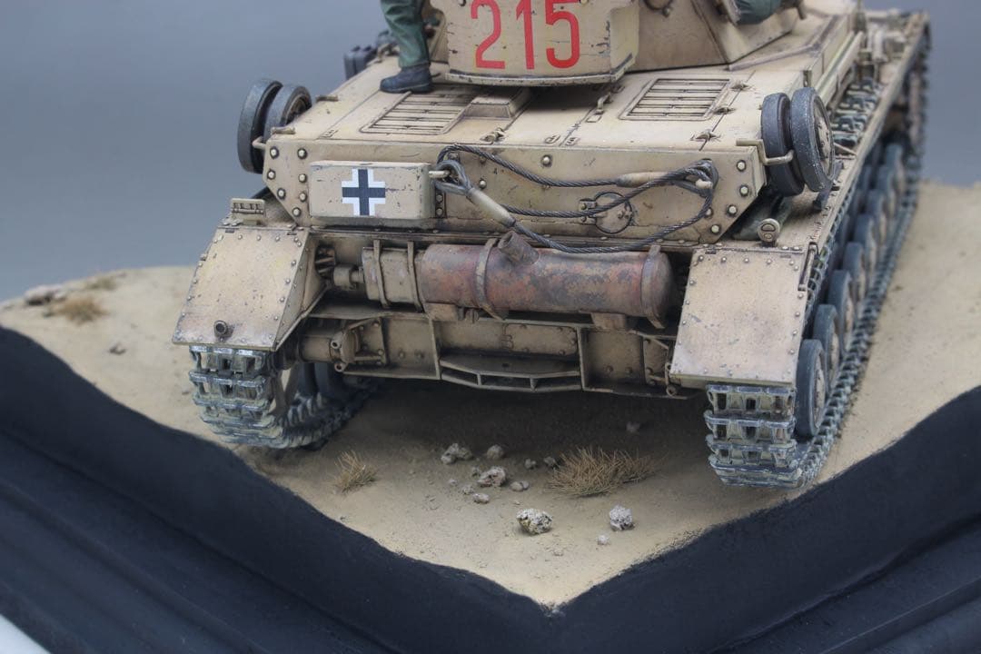 1/35 タミヤ　Ⅳ号戦車　G型　ジオラマ　完成品